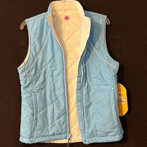 Sunice Womens Size S Crystal Blue 'Weather Monique Reversible Vest